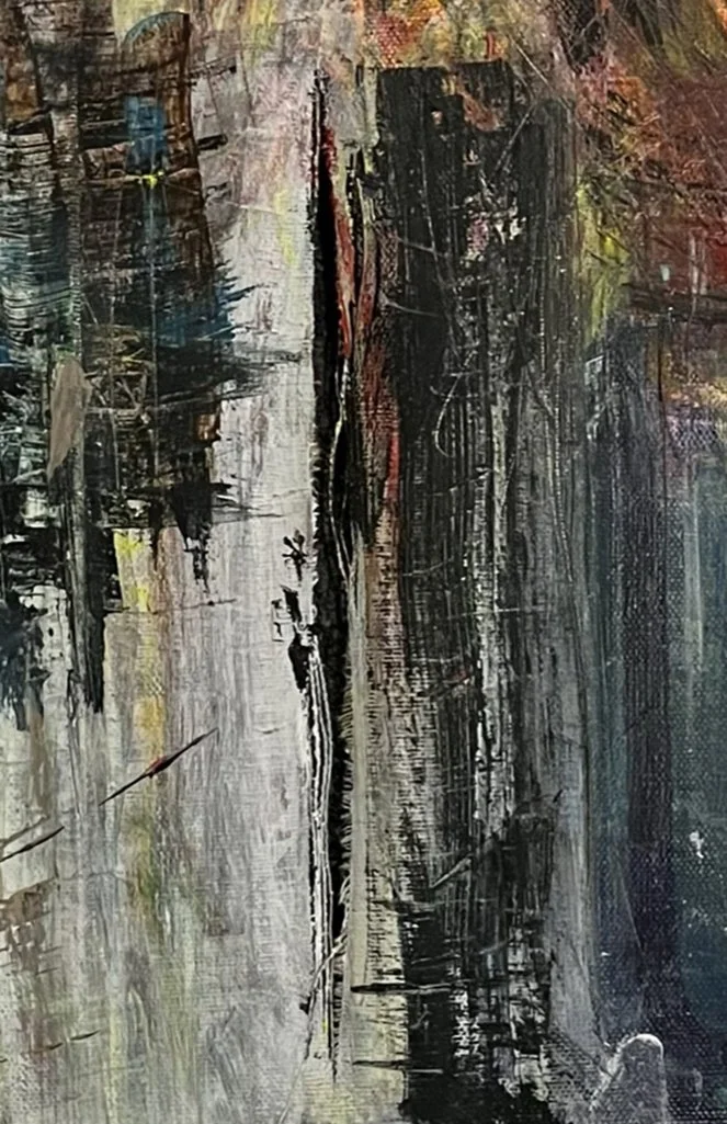 Matted and Torn | Original Floral Painting by Nicholas Brendon
